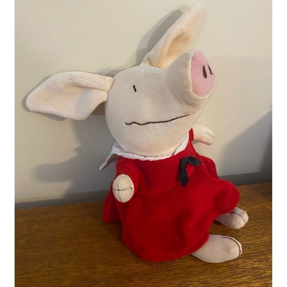 2008 Olivia 6" Pig Plush Red Sailor Dress Striped Tights